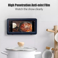 Soporte de Pared para Teléfono Móvil, Impermeable, a Prueba de Polvo, Antivaho, con Pantalla Táctil, para Baño, Cocina, Inodoro