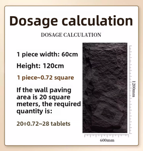 WYC Panel dinding geometris 3D, dekorasi dinding komponen poliuretan gaya tradisional dasar Veneer batu PU kedap suara - Product Image 4