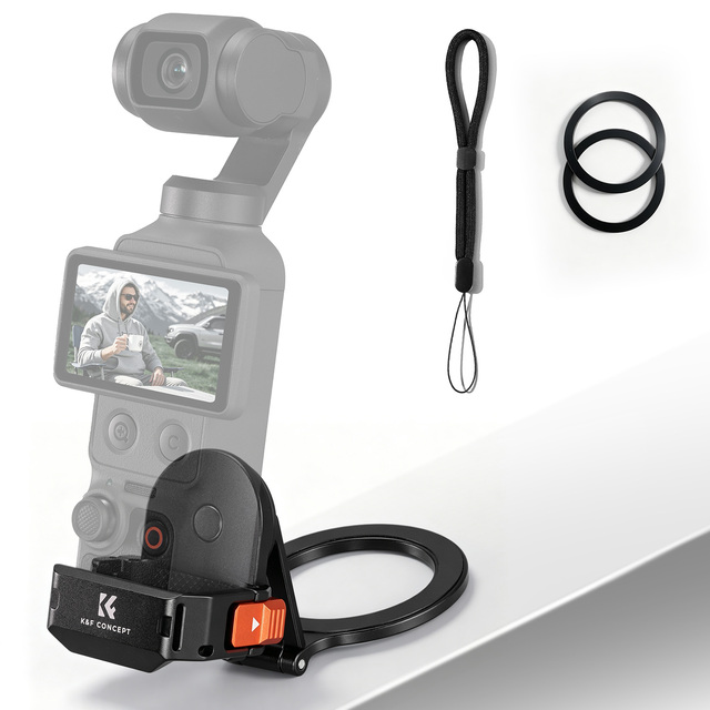 K&F Concept PP62 Magnetic Expansion Cage for DJI Osmo Pocket 4/3 with CNC Aluminium Alloy Frame Fits Original Protective Case