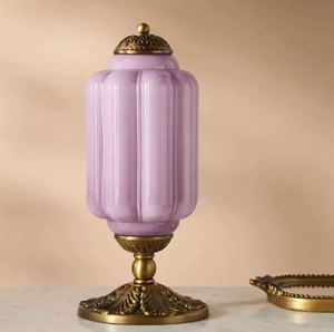 Simig chiếu sáng eloise kính đèn bàn cổ điển nexos pháp Retro kem kính Kết cấu đèn bàn - Product Image 4