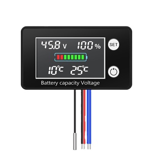 Indicador de Capacidad DC10-100V LCD a Color, Voltímetro Digital para Baterías de Plomo-Ácido y Litio, Probador de Voltaje con Control de Temperatura F947 - Product Image 1