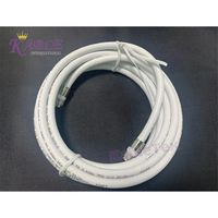 Cable Coaxial KableTex RG6 Personalizado, Tipo Jumper Cuádruple, Conductor CCS, Conector F, Blindaje Cuádruple (Lámina de Aluminio 60% + Trenzado 40%), 1 Conductor