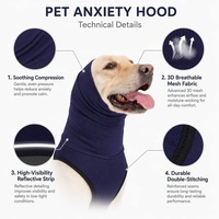 Harnais de compression anti-épreuve pour chien, double mode, léger, respirant, en maille polyester, pour apaiser les chiens sensibles aux bruits (tonnerre, feux d'artifice) et aux voyages