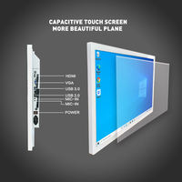 PC tout-en-un i7/ i3 /i9 Moniteur LCD blanc à cadre ouvert Tablette étanche Ordinateur de bureau à écran tactile