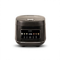 Autocuiseur Électrique Intelligent Multifonctionnel avec Écran LED Numérique, Intérieur Antiadhésif, Capacité 5.1-6.0L, 900W, Design Carré, Tasse de Mesure