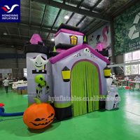 Castillo Inflable Gigante Personalizado de Fábrica para Publicidad de Halloween, Castillo Inflable de Entrada para Halloween