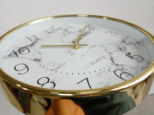 Hot Selling Custom Design <b>Logo</b> <b>Wall</b> Clocks Simple Plastic Frame Glass Cover Quartz Single Face Needle Display for Living Room - Product Image 4