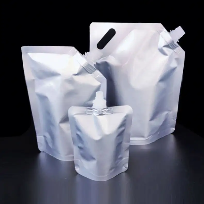 500ml/1l/2l Aluminum Foil Spout Bags Pouch Aluminum Foil Flask Bags Liquid Packaging 0.5l/1000ml/2000ml