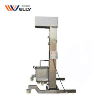 Edelstahl 200L Mini Hydraulischer Materialbehälter-Heber und Kippbehälter-Lifter für Verarbeitungslinien-Maschinen Fleisch-Hebeaufzug