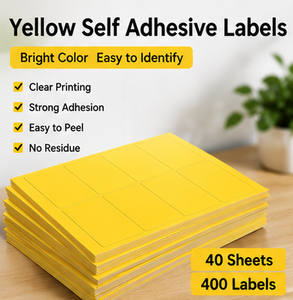 73gsm Fluorescent <b>Orange</b> Office Classification Adhesive Label Sheets Jam Free Printable Shipping Sticker - Product Image 2