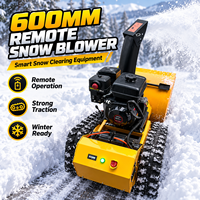 Souffleuse à neige chenillée tout-terrain télécommandée 800 mm, robuste, pour déneigement agricole, prix usine