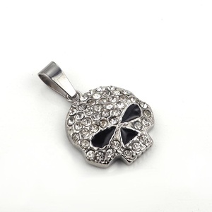 <span class=keywords><strong>Set</strong></span> perhiasan tengkorak kalung anting cincin baja tahan karat SET930 mode dengan kristal Enamel dan penyembuhan untuk wanita NAS