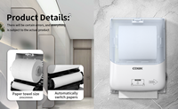 Distributeur de papier toilette automatique à découpe manuelle CDWK, moulage par injection bicolore