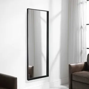 black large nordic tall simple full length bedroom dressing mirror