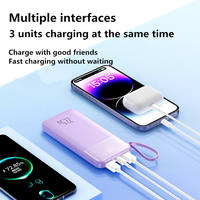 Batterie Externe Ultra-Mince Personnalisée 22,5 W à Charge Rapide 10000 mAh PD Bidirectionnelle au Lithium Polymère avec Écran LED
