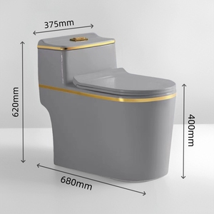 Les usines ZOGIICE produisent des toilettes en céramique modernes de style européen, économiques, populaires et faciles à utiliser, avec un drain inférieur ou un drain mural en une seule pièce. - Product Image 2