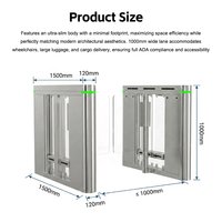 Torniquete de Seguridad de Acero Inoxidable 304, Torniquete Biométrico de Alta Velocidad, Anti-Atraviesamiento, Puerta Electrónica de Alta Velocidad para Gimnasio y Hotel