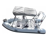 Article populaire : Bateau semi-rigide en aluminium abordable avec revêtement en PVC pour la pêche et les loisirs en famille