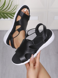 Women Summer Comfortable Beach <b>Sandals</b> New Open-Toe European and American Thick-Soled Wedge <b>Sandals</b> in Stock Wholesale - Product Image 6