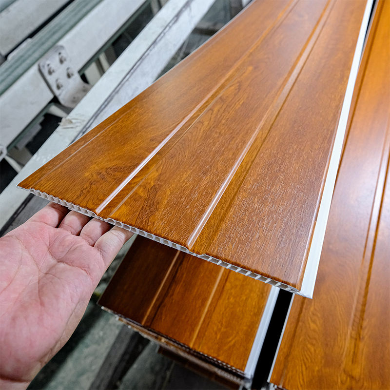 Factory Modern Waterproof PVC Ceiling Tile Fireproof B1 Wood Grain ...