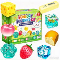 Nouvelle boîte mystère en PVC souple, lot de 8, série mystère, jouets anti-stress compressibles, jouet de décompression à presser, échelle 1/65