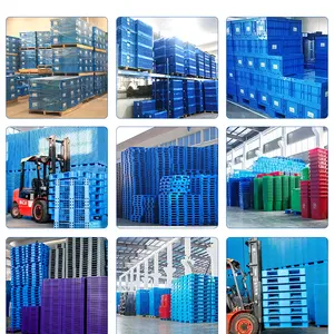 ZNPP007 Plastic Heavy Duty Pallet 1165x1165 Warehouse Stackable Welded Reversible Euro Plastic Pallet