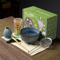 Support de fouet Chasen de luxe personnalisé pour Noël, ensemble cadeau d'outils de matcha, kit de démarrage matcha