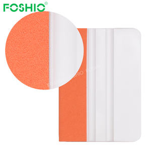Foshio Logo Personalizar 4 pulgadas Borde de fieltro de plástico Suede Squeegee Vinilo Wrap Herramientas - Product Image 5