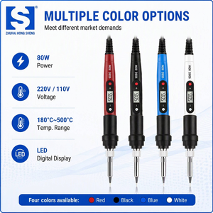 Fer à <span class=keywords><strong>souder</strong></span> interne à chauffage rapide, température contrôlée et réglable, 908S 80W 110V/220V, rétroéclairage LED numérique - Product Image 2