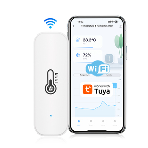 Capteur de température et d'humidité WiFi, application Tuya, moniteur à distance pour maison intelligente, Var SmartLife, fonctionne avec Alexa F424 - Product Image 1