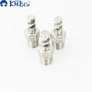 Kmeco bete L loại dòng chảy thấp L54 90 độ phun góc 1/4 nam rỗng nón sương mù xoắn ốc vòi phun - Product Image 3