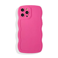 Coque de téléphone portable en TPU souple de luxe, couleur bonbon ondulée, pour iPhone 17 Pro Max 16 Plus (vente en gros)