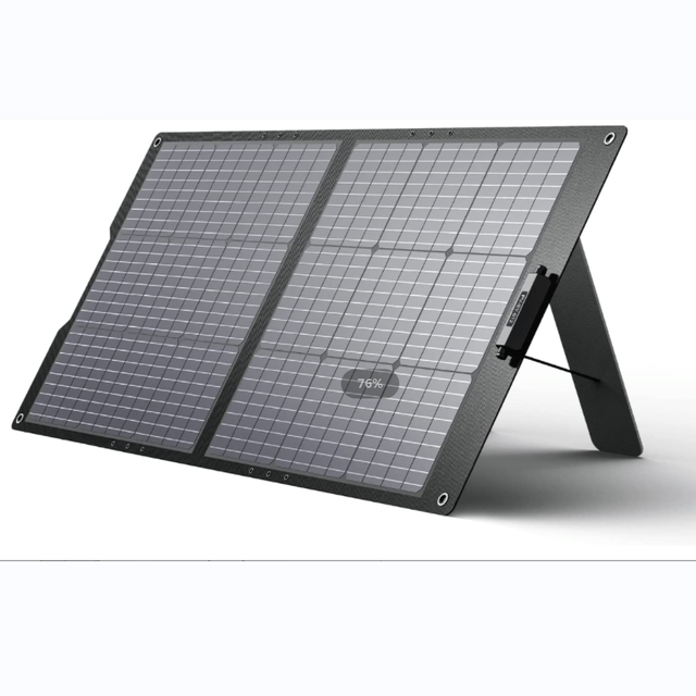 100W ETFE Monocrystalline Folding Solar Panels Portable Foldable Solar Panel with Adjustable Stand for Outdoor Camping Hiking