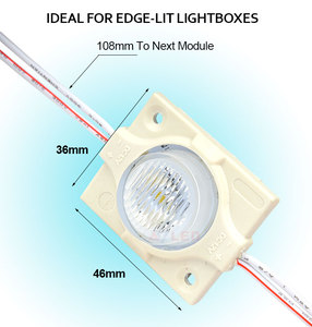 โมดูลไฟ LED แถบแสงด้านข้าง IP67 DC12V 1.5W สำหรับป้ายไฟกล่องแสงสองด้าน - Product Image 2