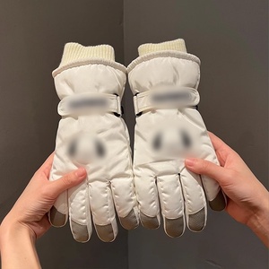 Winter Cartoon Puppy Ski Waterproof Thermal Fleece Lined Warm Snowboarding Windproof Cold-Proof Unisex <strong>Cute</strong> Fingerless <strong>Gloves</strong> - Product Image 3