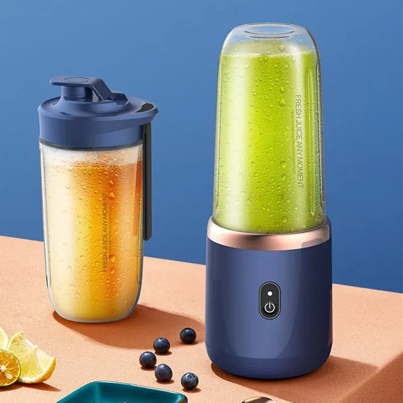 Mini taşınabilir 400ml elektrikli meyve sıkacağı USB şarj limon portakal meyve suyu sıkma kupası Smoothie blenderı makinesi mutfak aletleri