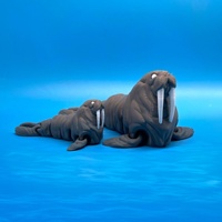Figura de acción articulada de foca de juguete impresa en 3D, modelo de animal marino, simulación de mascota linda, pequeño adorno de escritorio