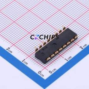 YDC08LS2 DIP Switch SMD-16P,6.4x21.4mm Switch ( Number of Switch Sections: 8 )( Lead Spacing: 2.54mm )( Color: Black ) - Product Image 2