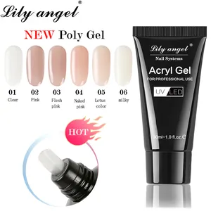 Lily Angel Extensions Gel Finger Strong Soak Off Acrylic Clear Pink White Nail Uv Gel Polish 30ml