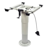 Pied de table électrique relevable pour camping-car, base de table réglable motorisée 12V en aluminium pour camping-car, caravane, fourgon aménagé