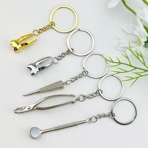 Llavero Creativo Mini de Acero Inoxidable con Forma de Diente <span class=keywords><strong>Molar</strong></span>, Ligero, Simulación de Herramientas Dentales - Product Image 2