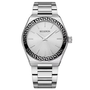 Mejor Proveedor de Relojes, Diseñador OEM, Reloj de Cuarzo Personalizado de Acero Inoxidable de Lujo para Hombre, Patrón Árabe Único, 5BAR, Moda Ejecutiva - Product Image 2