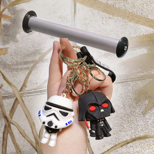 Vente chaude StarWars Silicone Porte-clés Pendentif Mandaloriens Entourant Bébé Yodas Stormtroopers UV Imprimé - Product Image 4