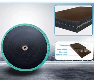 63 50 75MM Staalband Rubber Transportband ST800 1000 Directe verkoop voor steengroeven en kolenmijnen - Product Image 1
