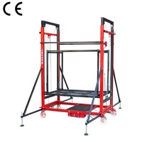 Échafaudage électrique pliable portatif avec un professionnel de levage pour la décoration de chantier