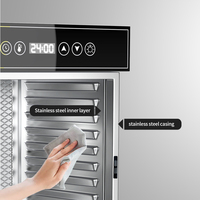 De nieuwste, vergrote 12-laags gedroogde-fruitmachine met touchscreen en grote capaciteit, geschikt voor huishoudelijk en commercieel gebruik.