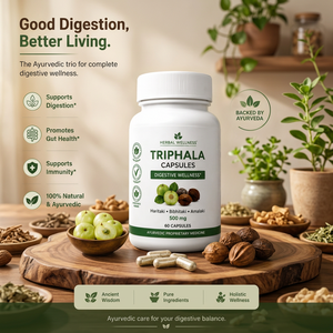 Triphala Capsules 500 mg <b>Herbal</b> <b>Supplement</b> Digestive Wellness Hair Growth Adult Children 60 Vegetarian Capsules Ayurvedic - Product Image 1