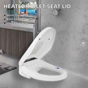 Bidé electrónico hecho en China, cubierta <span class=keywords><strong>de</strong></span> asiento <span class=keywords><strong>de</strong></span> <span class=keywords><strong>inodoro</strong></span>, luz nocturna automática calentada, <span class=keywords><strong>tapa</strong></span> <span class=keywords><strong>de</strong></span> <span class=keywords><strong>inodoro</strong></span> <span class=keywords><strong>de</strong></span> plástico alargada para uso en el baño - Product Image 4