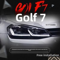 Phare à LED pour VW Golf 7 MK7 2013-2016 Golf7 DRL Dynamic Signal Head Lamp Projector Automotive Accessories