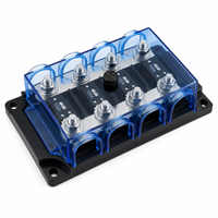 Portafusibles MEGA/AMG de 4 Vías con 4 Fusibles ANM Atornillables de 100A para Autos